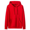 Men Long Sleeve Patch Pocket Hoodie