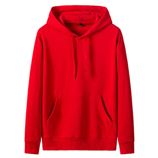 Buy red Men Long Sleeve Patch Pocket Hoodie