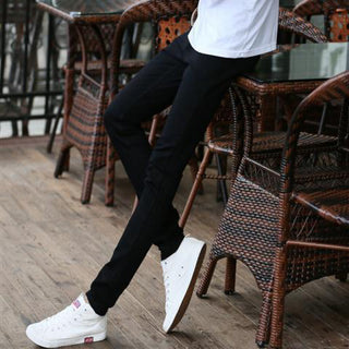 Buy black Men Stretch Slim Fit Trendy Jeans