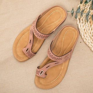 Women Flat Single-Toe Strapped Sandals