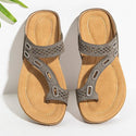 Women Flat Single-Toe Strapped Sandals