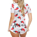 Women Short Romper Jumpsuit Sleepwear