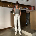 High Waist Casual Drawstring Sweat Pants