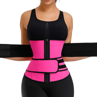 Double Waist Belt Waist Trainer Steel Bone Corset