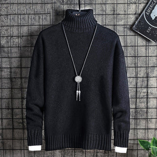 Men Turtleneck Velvet Bottoming Sweater