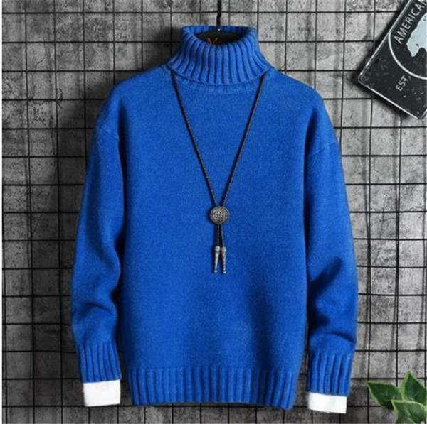 Men Turtleneck Velvet Bottoming Sweater