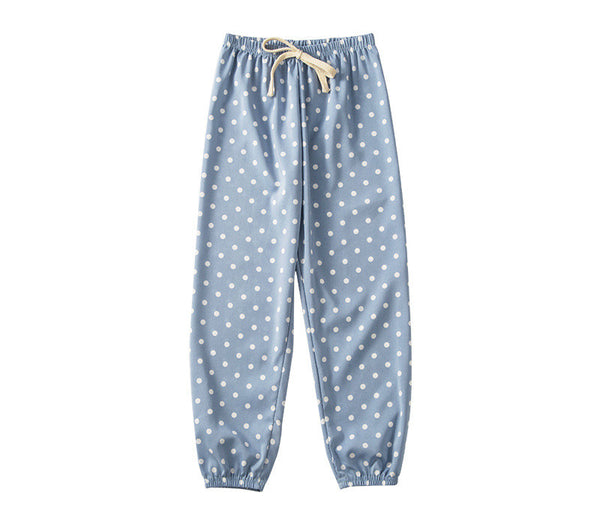 Girls Polk-a-dotted Elasticated Pants