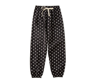 Girls Polk-a-dotted Elasticated Pants