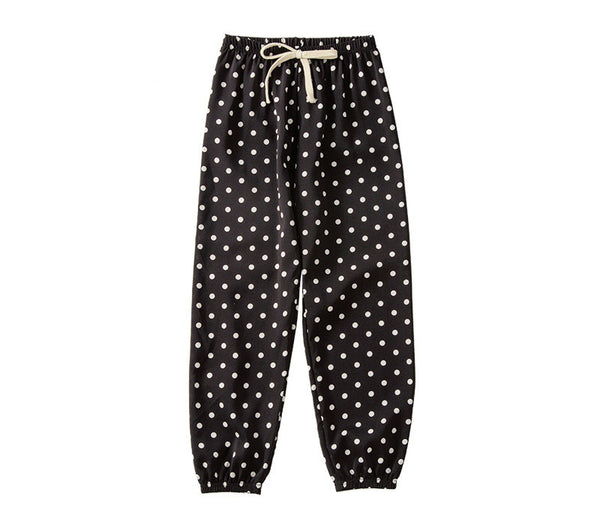 Girls Polk-a-dotted Elasticated Pants