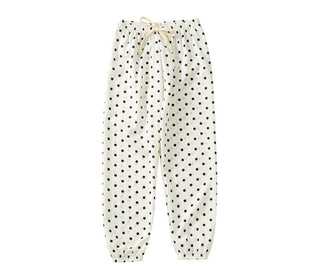 Buy white Girls Polk-a-dotted Elasticated Pants