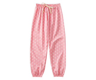 Buy pink Girls Polk-a-dotted Elasticated Pants