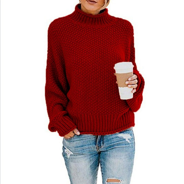 Turtleneck Knitted Loose Sweater