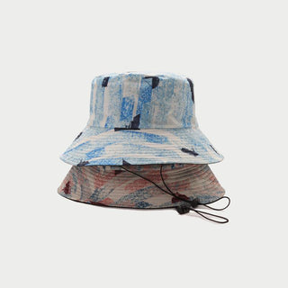 Women Seaside Beach Printed Sun Hat