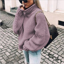 Turtleneck Knitted Loose Sweater