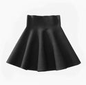 Stretchy Slim Pleated and Solid Skirt