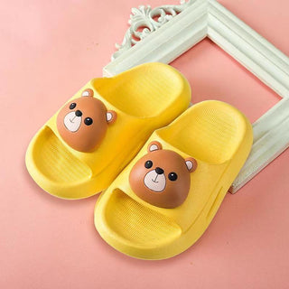 Buy yellow Kids Leather Bunny Slippers