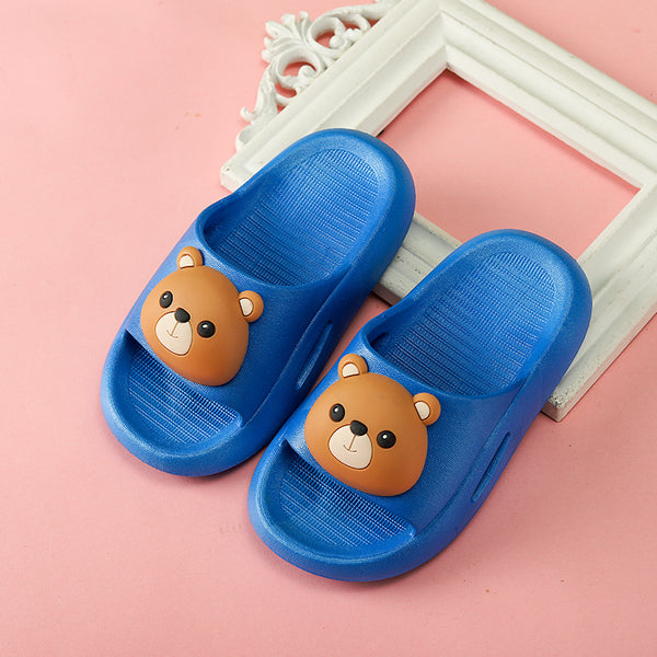 Kids Leather Bunny Slippers