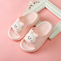 Kids Leather Bunny Slippers