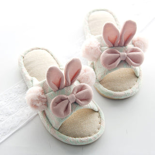 Buy green Cotton Bunny Ear Plus Slip-on Comfort Shoes