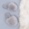 Fur Heart Strapped Slip-on Plush Comfort Shoes