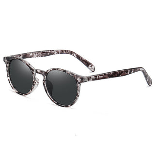 Buy white-patterned Round Frame Patterned and Plain Sunglasses