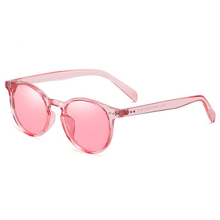 Buy pink Round Frame Patterned and Plain Sunglasses