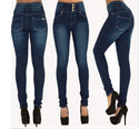 Women Elastic High Waist Jeans