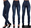 Women Elastic High Waist Jeans