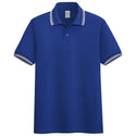 Men Solid Stand-up Collar Polo Shirt