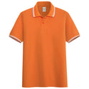 Men Solid Stand-up Collar Polo Shirt