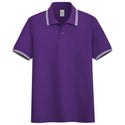 Men Solid Stand-up Collar Polo Shirt