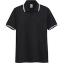 Men Solid Stand-up Collar Polo Shirt