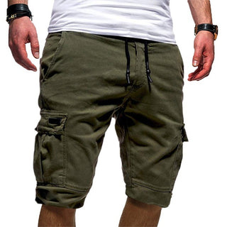 Buy green Men&#39;s Casual Jogger Sports Cargo Shorts