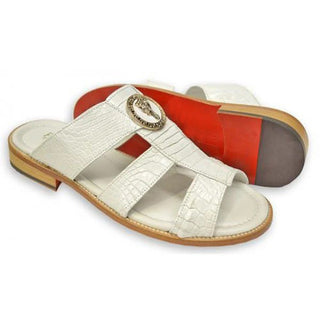 Buy white Flat Wedge Fish Mouth Hollow Leather Sandals