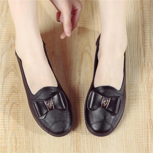 Women's Fashion Soft Leather Flat Shoes