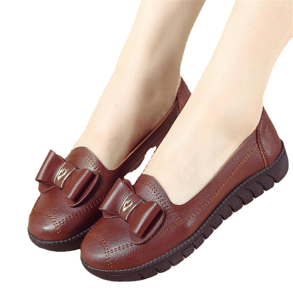 Women's Fashion Soft Leather Flat Shoes