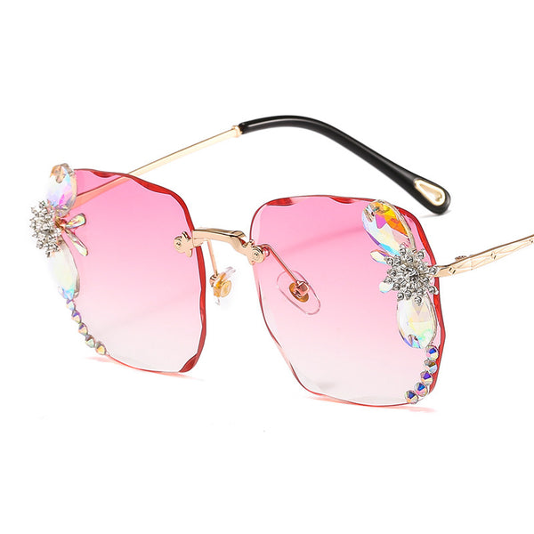 Rhinestone Gradient Luxury Sunglasses