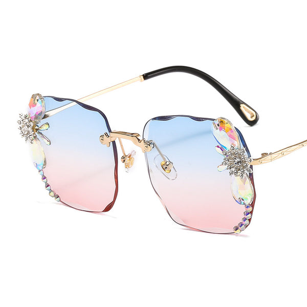 Rhinestone Gradient Luxury Sunglasses