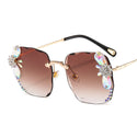 Rhinestone Gradient Luxury Sunglasses