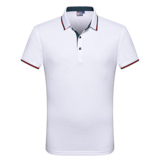 Buy white Men Short Sleeved Business Polo Shirts