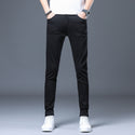 Men Thin Jeans Stretch Slim Fit Pants