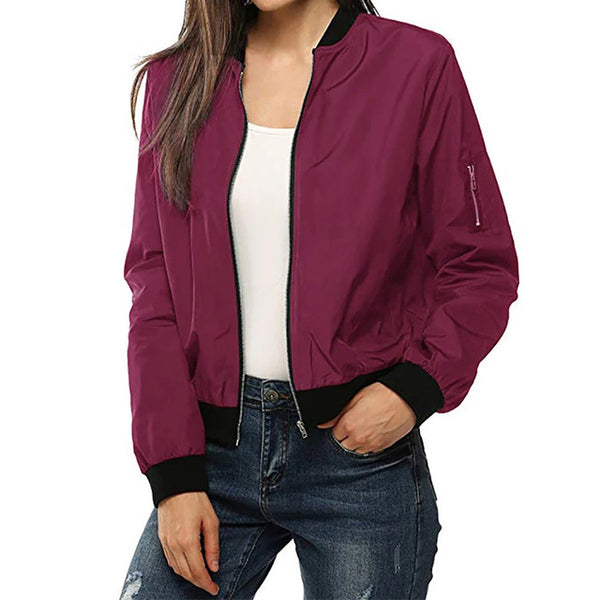 Women Short Bomber Jacket