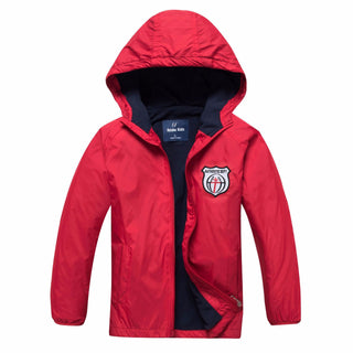 Buy red Boys&#39; Outdoor Sports Windbreaker Waterproof Jacket