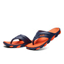 Men Contrast Colored Flip Flop Sandals