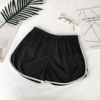 Wide Legs Color Lined Elasticated Shorts