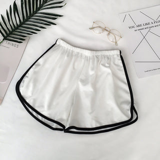 Wide Legs Color Lined Elasticated Shorts