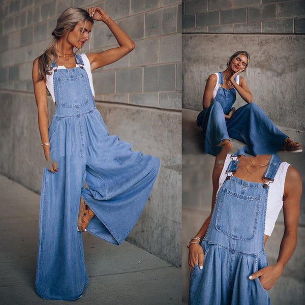 Women's Wide Leg Leisure Jumpsuit