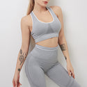 Women Workout Activewear Sports-Bra Outfit Leggings