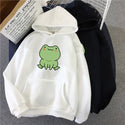 Women Cartoon Loose Cotton Hoodie