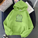 Women Cartoon Loose Cotton Hoodie